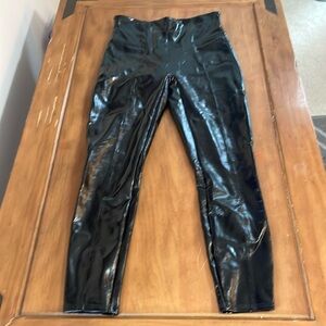 SPANX Patent Leather Pants Size Large